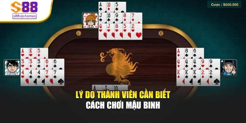 Lý do thành viên cần biết cách chơi Mậu Binh